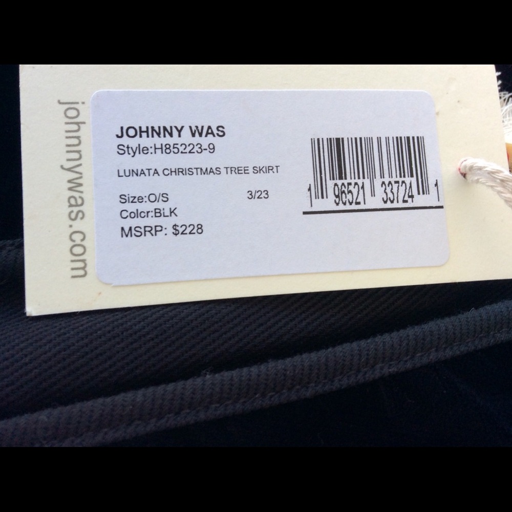 NWT Johnny Was Lunata Christmas Tree Skirt🎄🌙🌟💫✨ - Picture 3 of 16